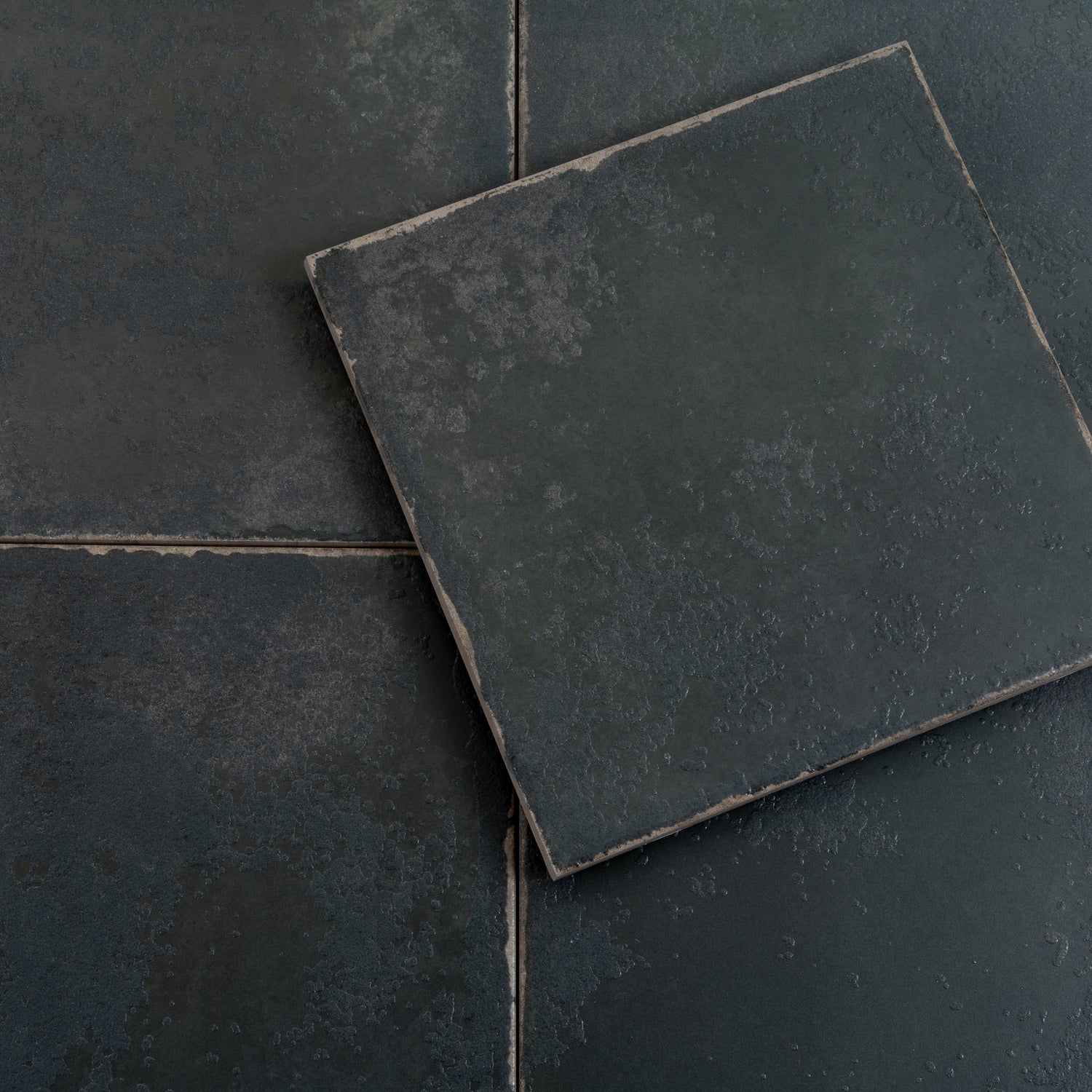 Faenza 8x8 Black Porcelain Square Wall and Floor Tile (15 Pack, 6.46 sq ft/case) - Sample