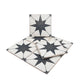 Faenza 8x8 White Black Porcelain Square Motif Wall and Floor Tile (15 Pack, 6.46 sq ft/case) - Sample