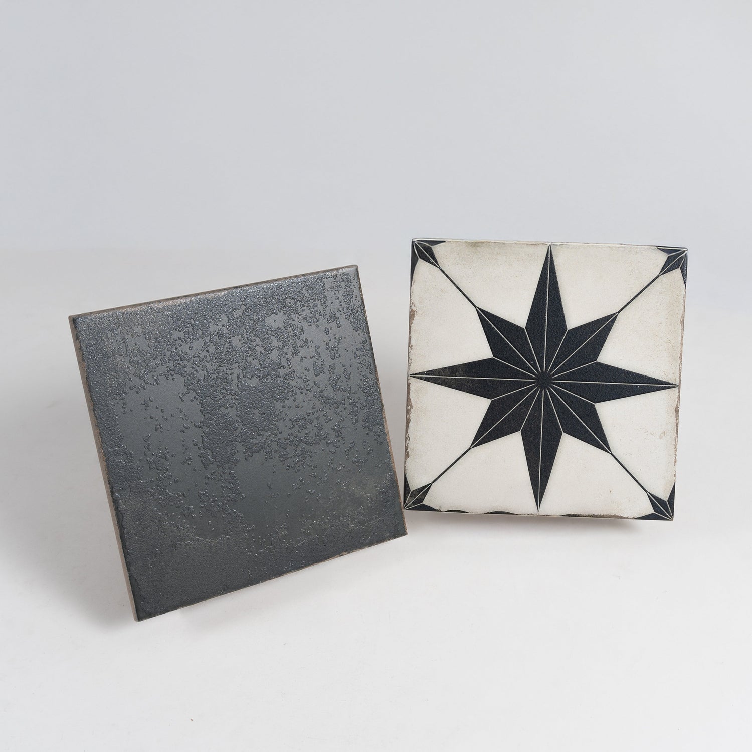 Faenza 8x8 Black Porcelain Square Wall and Floor Tile (15 Pack, 6.46 sq ft/case) - Sample