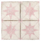 Faenza 8x8 White Pink Porcelain Square Motif Wall and Floor Tile (15 Pack, 6.46 sq ft/case) - Sample