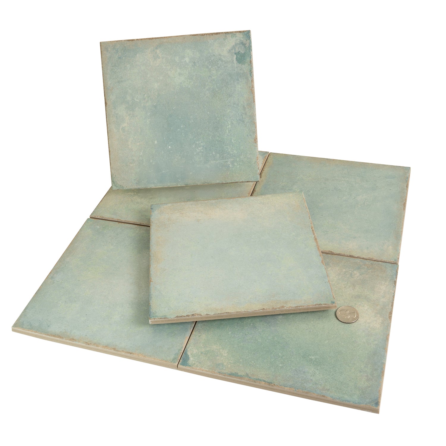 Faenza 8x8 Dusty Sage Green Porcelain Square Wall and Floor Tile (15 Pack, 6.46 sq ft/case) - Sample
