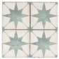 Faenza 8x8 White, Dusty Sage Green Porcelain Square Motif Wall and Floor Tile (15 Pack, 6.46 sq ft/case) - Sample