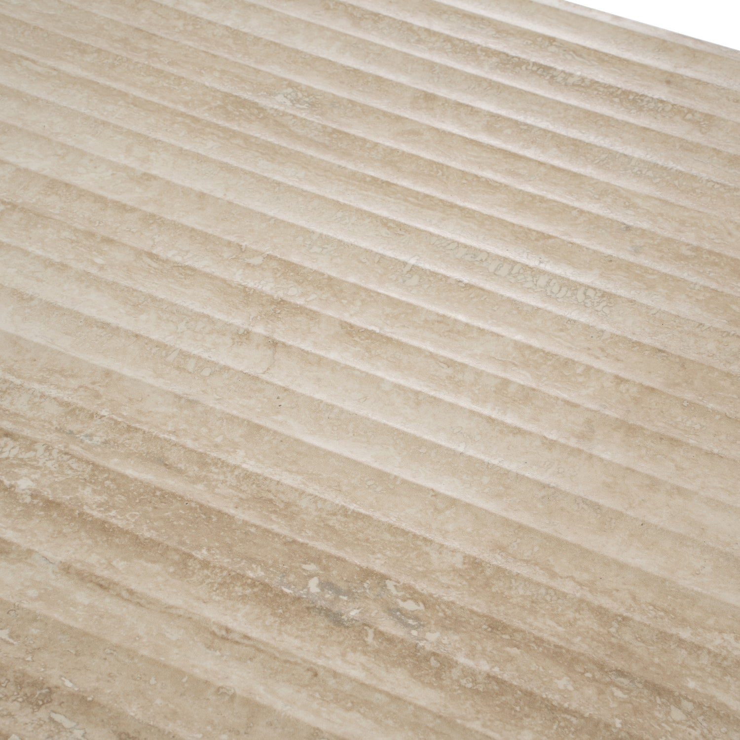 Terrain 24x48 Warm Beige Porcelain Large Format Fluted grooved Wall Tile (2 Pack, 15.55 sq ft/case) - Sample