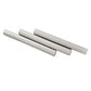 White 0.6x6 Glossy Ceramic Pencil Tile Trim (10 pack, 0.25 sq ft/case) - Sample