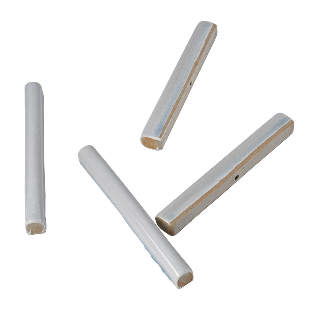 Light Stone Blue 0.6x6 Glossy Ceramic Pencil Tile Trim (10 pack, 0.25 sq ft/case) - Sample