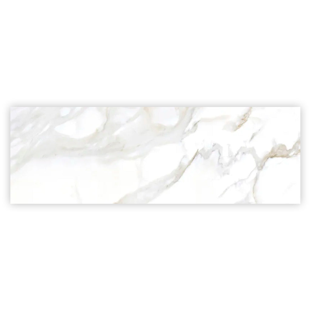 Soft White 16x48 Matte Ceramic Large Format Tile (3 pack, 15.5 sq ft/case) - Sample
