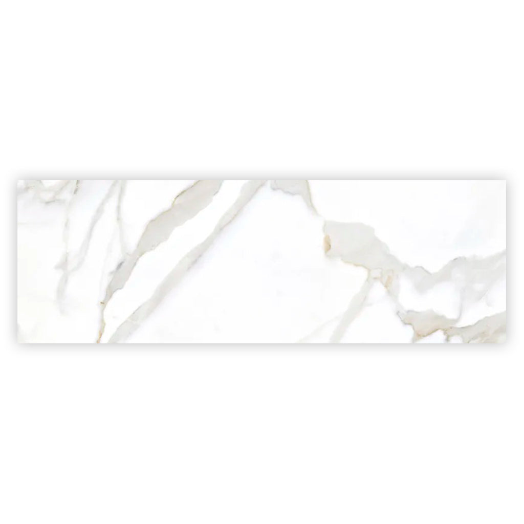 Soft White 16x48 Matte Ceramic Large Format Tile (3 pack, 15.5 sq ft/case) - Sample
