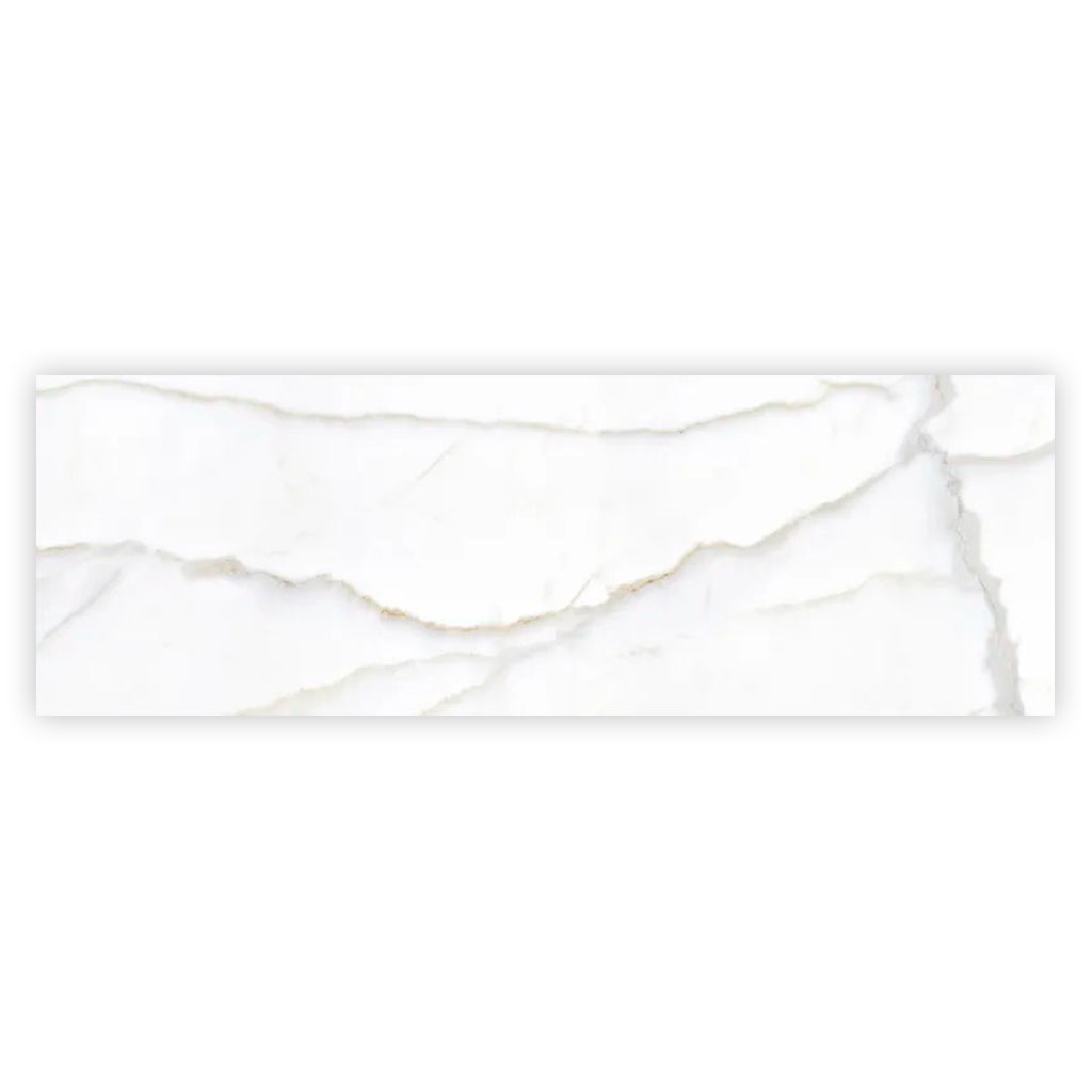 Soft White 16x48 Matte Ceramic Large Format Tile (3 pack, 15.5 sq ft/case) - Sample