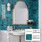 Teal Green 4x4 Glossy Square Ceramic Tile (50 pack, 5.38 sq ft/case)