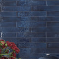 Navy Blue 2.6x16 Glossy Ceramic Subway Tile (38 pack, 10.76 sq ft/case)