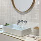 Silken White Square Tile