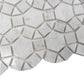 Cotton White Marble Mosaic Tile
