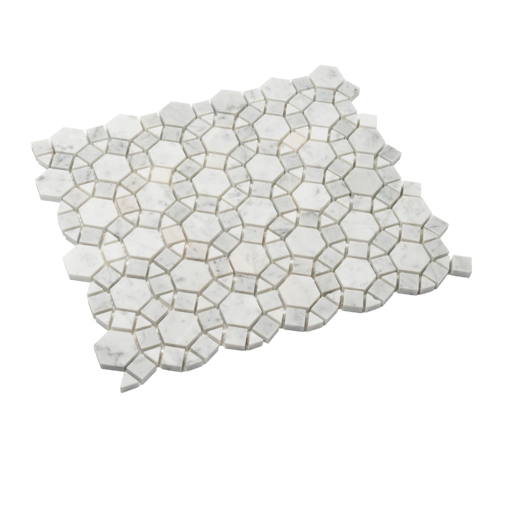 Cotton White Marble Tile