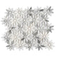 White Gray 11x12 Polished Multi-shaped Marble Mosaic Tile (5 pack, 4.46 sq ft/case) - Sample