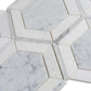 White 8x8 Polished Hexagon Marble Mosaic Tile (5 pack, 1.83 sq ft/case) - Sample