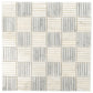White Gray 12x12 Brick Polished Marble Mosaic Tile (5 pack, 5 sq ft/case) - Sample