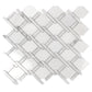 White 11x12 Polished Multi-shaped Marble Mosaic Tile (5 pack, 4.66 sq ft/case) - Sample
