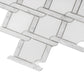 White 11x12 Polished Multi-shaped Marble Mosaic Tile (5 pack, 4.66 sq ft/case) - Sample