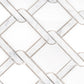 White 11x12 Polished Multi-shaped Marble Mosaic Tile (5 pack, 4.66 sq ft/case) - Sample