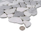 White Gray 11x11 Polished Multi-shaped Marble Mosaic Tile (5 pack, 4.2 sq ft/case) - Sample