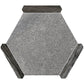 Fossil Gray 9x10 Matte Hexagon Porcelain Tile (18 pack, 8.07 sq ft/case)