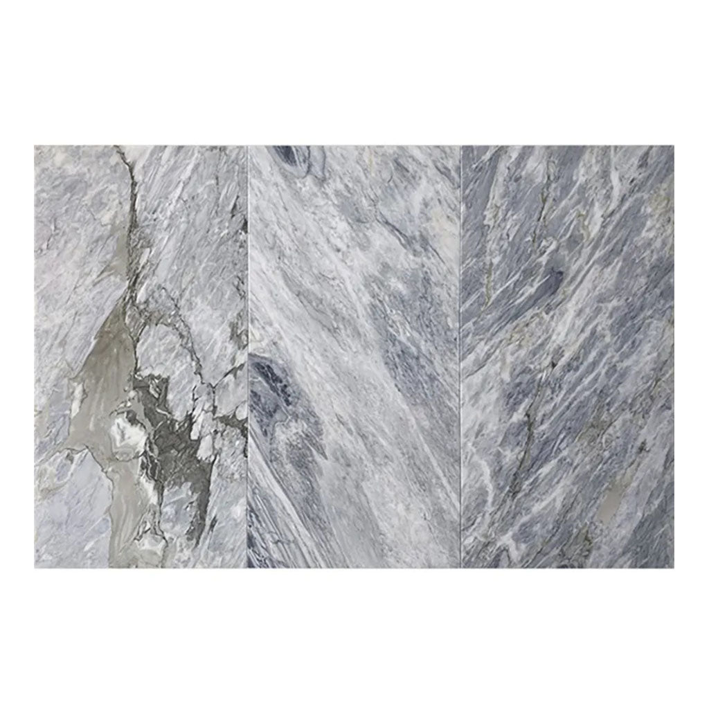 Gray 12x24 Polished Marble Large Format Tile (5 pack, 10 sq ft/case) - Sample