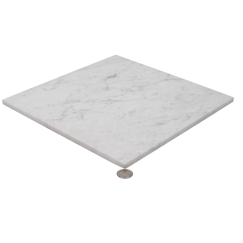 White 12x12 Polished Field Marble Tile (10 pack, 10 sq ft/case) - Sample