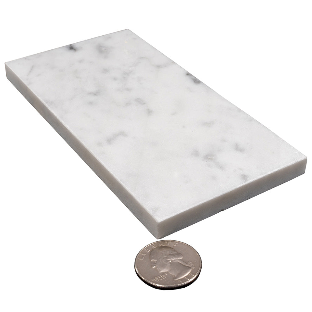 White 3x6 Subway Polished Marble Tile (40 pack, 5 sq ft/case) - Sample