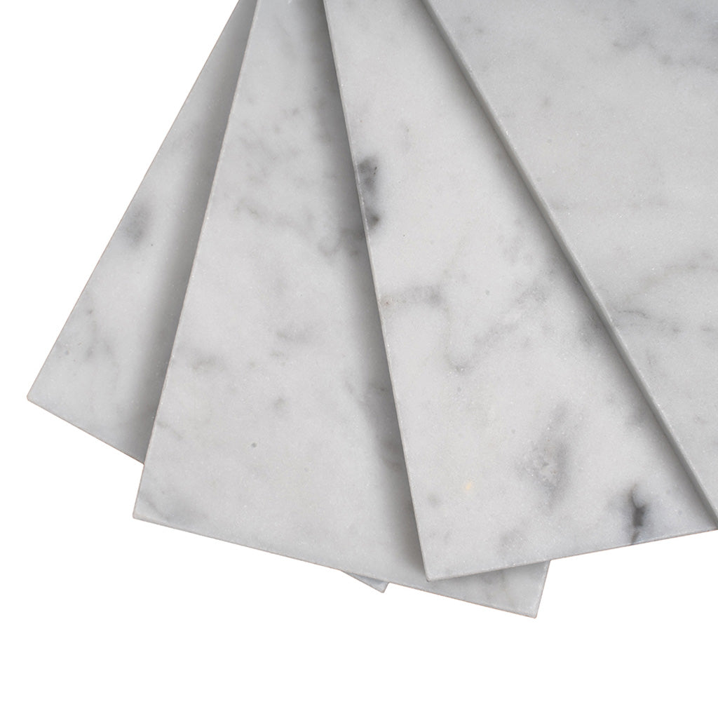 3x6 White Marble Floor Tile