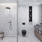 White 4x12 Polished Subway Bianco Carrara Marble Tile (15 pack, 5 sq ft/case)