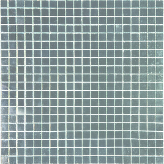 Silver 12x12 Glossy Uniform Square Glass Mosaic Tile (20 pack, 18.69 sq ft/case)