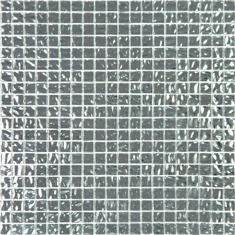 Cloud Silver 12x12 Glossy Uniform Square Glass Mosaic Tile (20 pack, 18.69 sq ft/case)