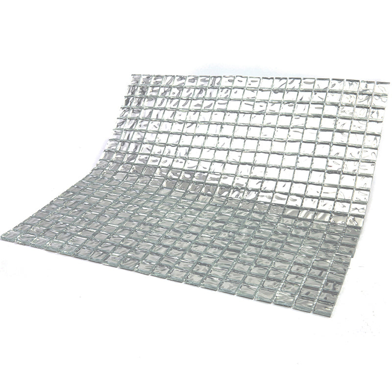 Cloud Silver 12x12 Glossy Uniform Square Glass Mosaic Tile (20 pack, 18.69 sq ft/case)