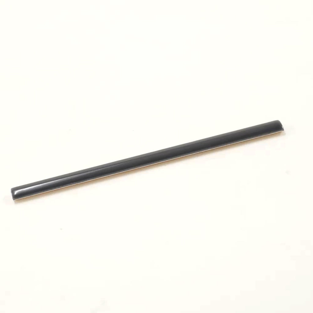 Jet Black 0.5x8 Glossy Ceramic Pencil Tile Trim (10 pack, 0.27 sq ft/case)