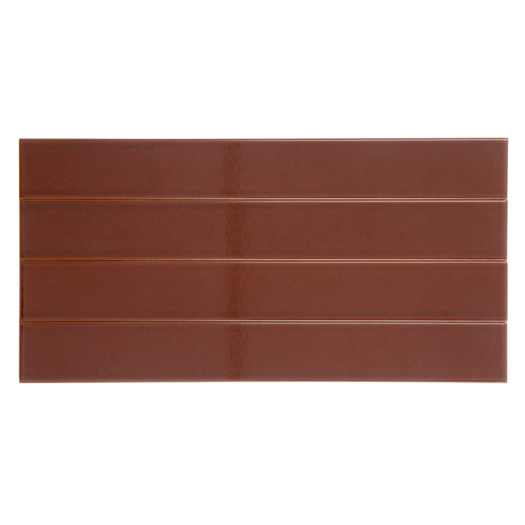 Caramel 2x16 Glossy Ceramic Subway Tile (50 pack, 10.76 sq ft/case)