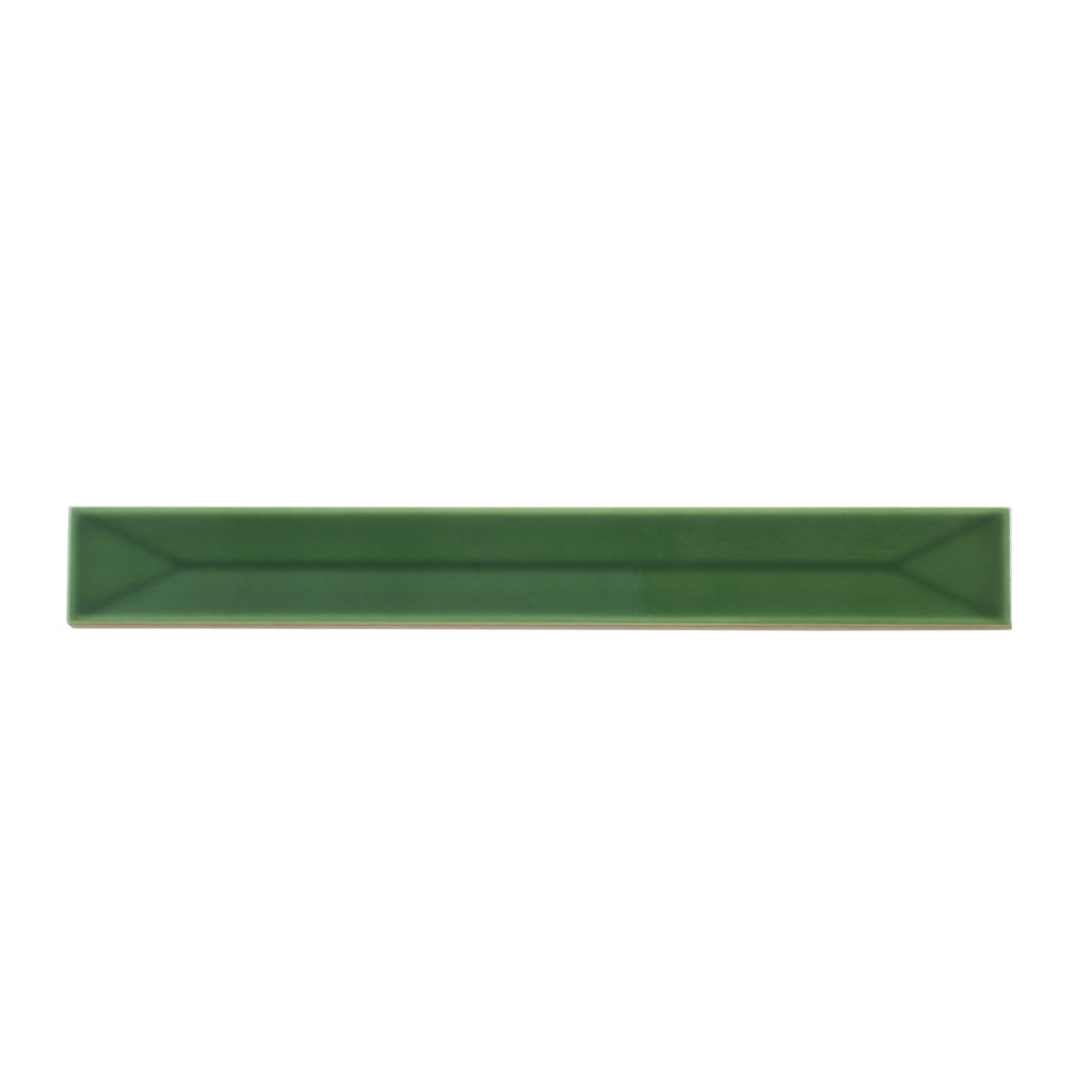 Forest Green 2x16 Glossy Ceramic Deco Subway Tile (50 pack,10.76 sq ft/case)