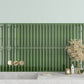 Forest Green 2x16 Glossy Ceramic Deco Subway Tile (50 pack,10.76 sq ft/case)