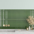 Forest Green 0.5x8 Glossy Ceramic Pencil Tile Trim (10 pack, 0.27 sq ft/case)