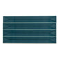 Emerald Petrol Blue 2x16 Glossy Ceramic Deco Subway Tile (50 pack,10.76 sq ft/case)
