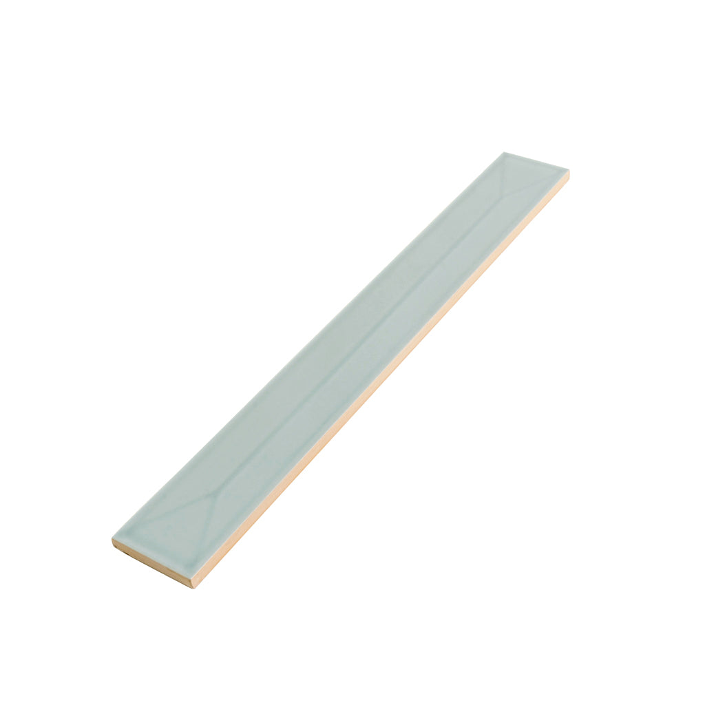 Pastel light Blue 2x16 Glossy Ceramic Deco Subway Tile (50 pack,10.76 sq ft/case)