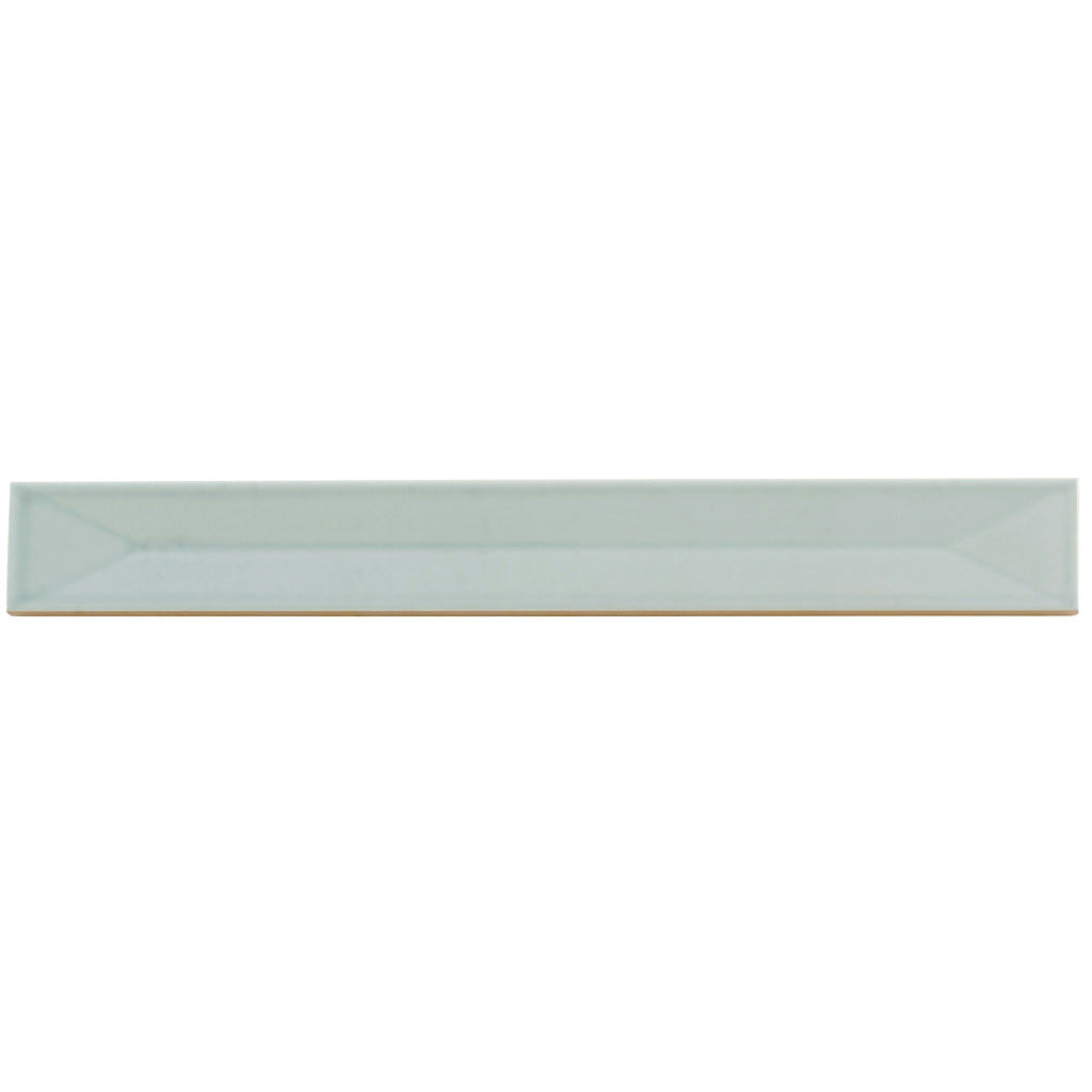 Pastel light Blue 2x16 Glossy Ceramic Deco Subway Tile (50 pack,10.76 sq ft/case)