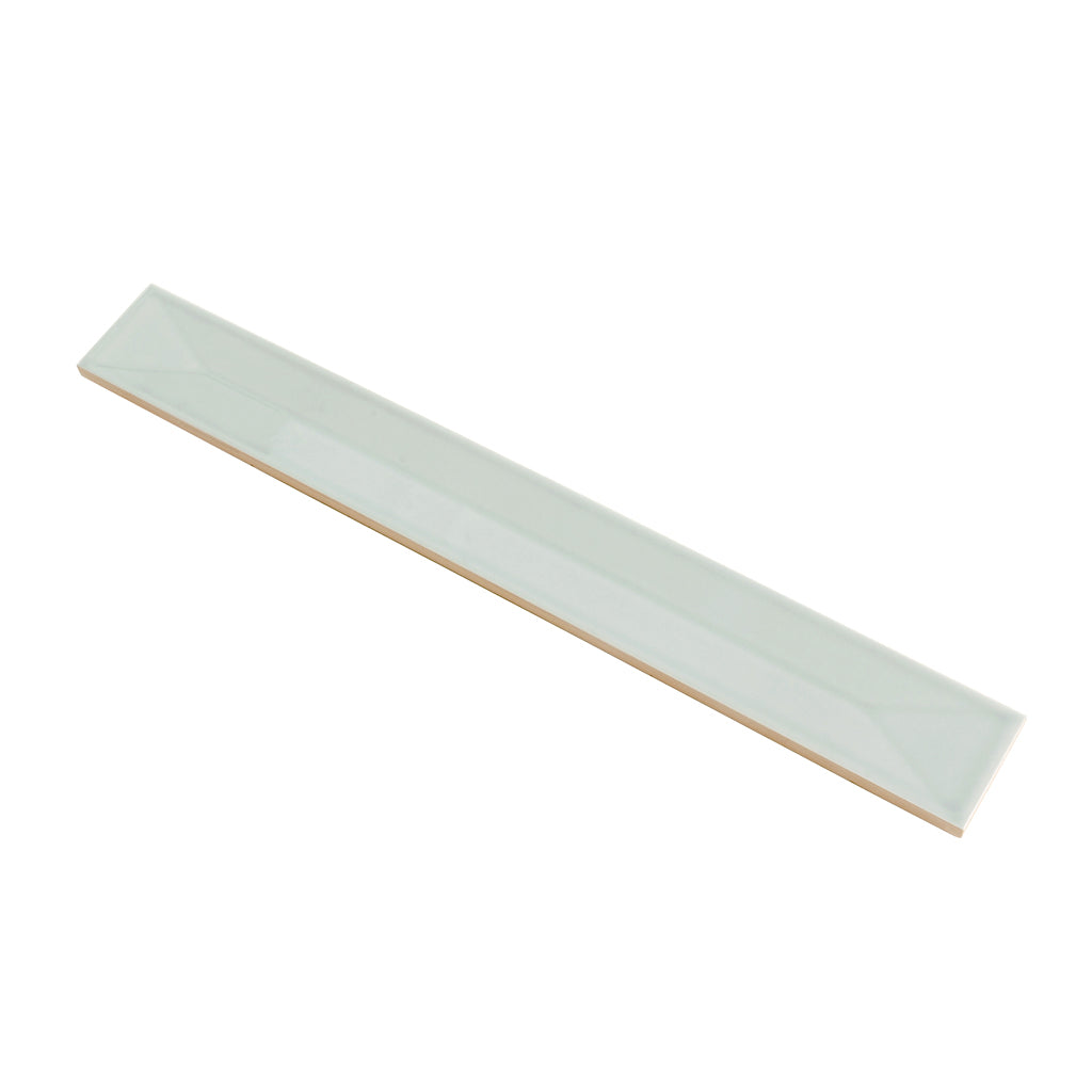 Pastel light Blue 2x16 Glossy Ceramic Deco Subway Tile (50 pack,10.76 sq ft/case)