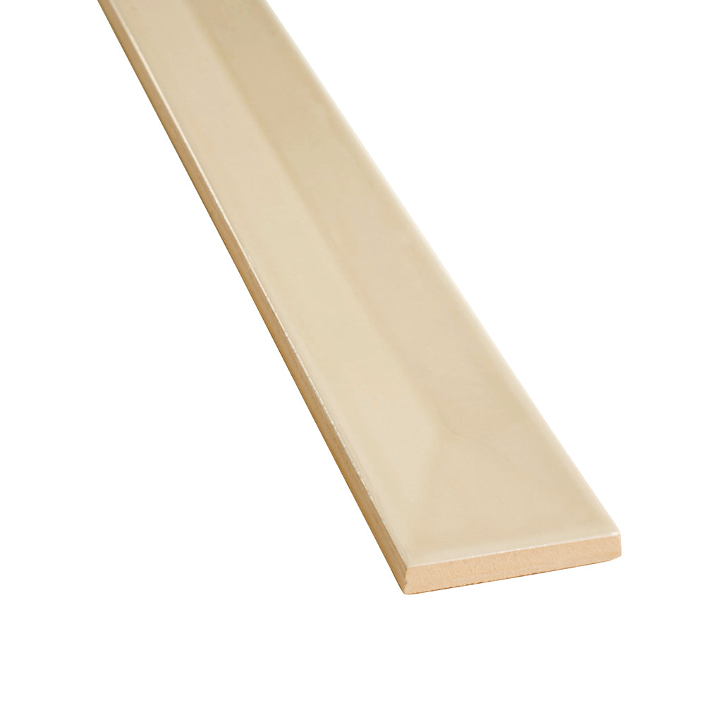 Alabaster Beige 2x16 Glossy Ceramic Deco Subway Tile (50 pack,10.76 sq ft/case)