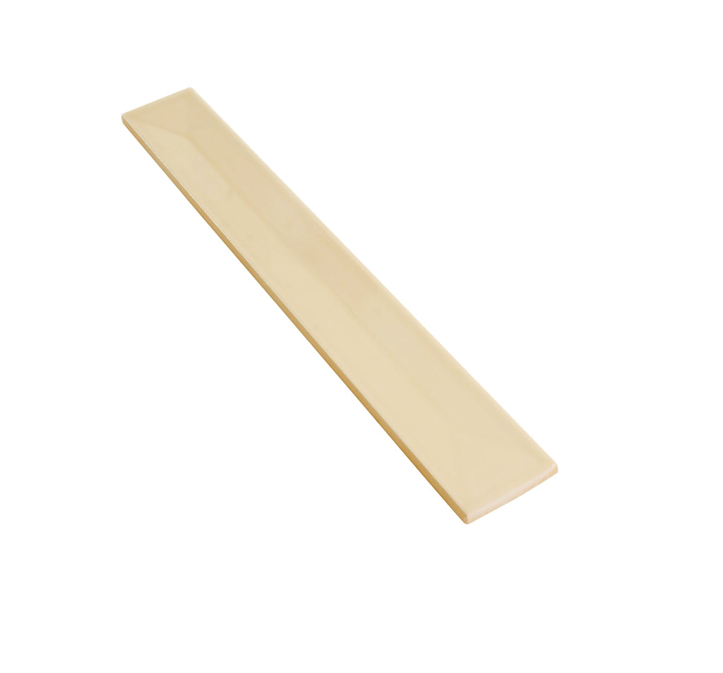 Alabaster Beige 2x16 Glossy Ceramic Deco Subway Tile (50 pack,10.76 sq ft/case)
