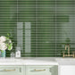 Forest Green 2x16 Glossy Ceramic Subway Tile (50 pack, 10.76 sq ft/case)
