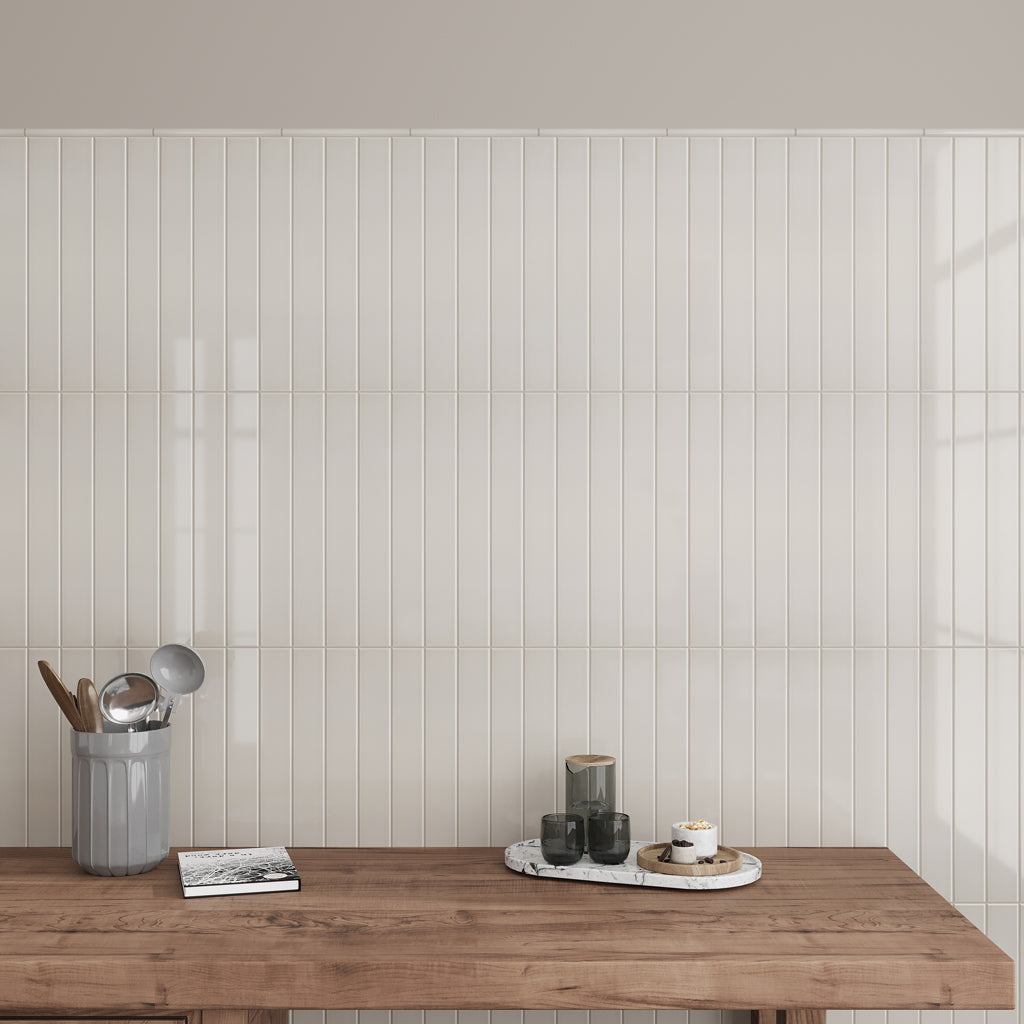 Soft Dove Gray 2x16 Glossy Ceramic Subway Tile (50 pack, 10.76 sq ft/case)