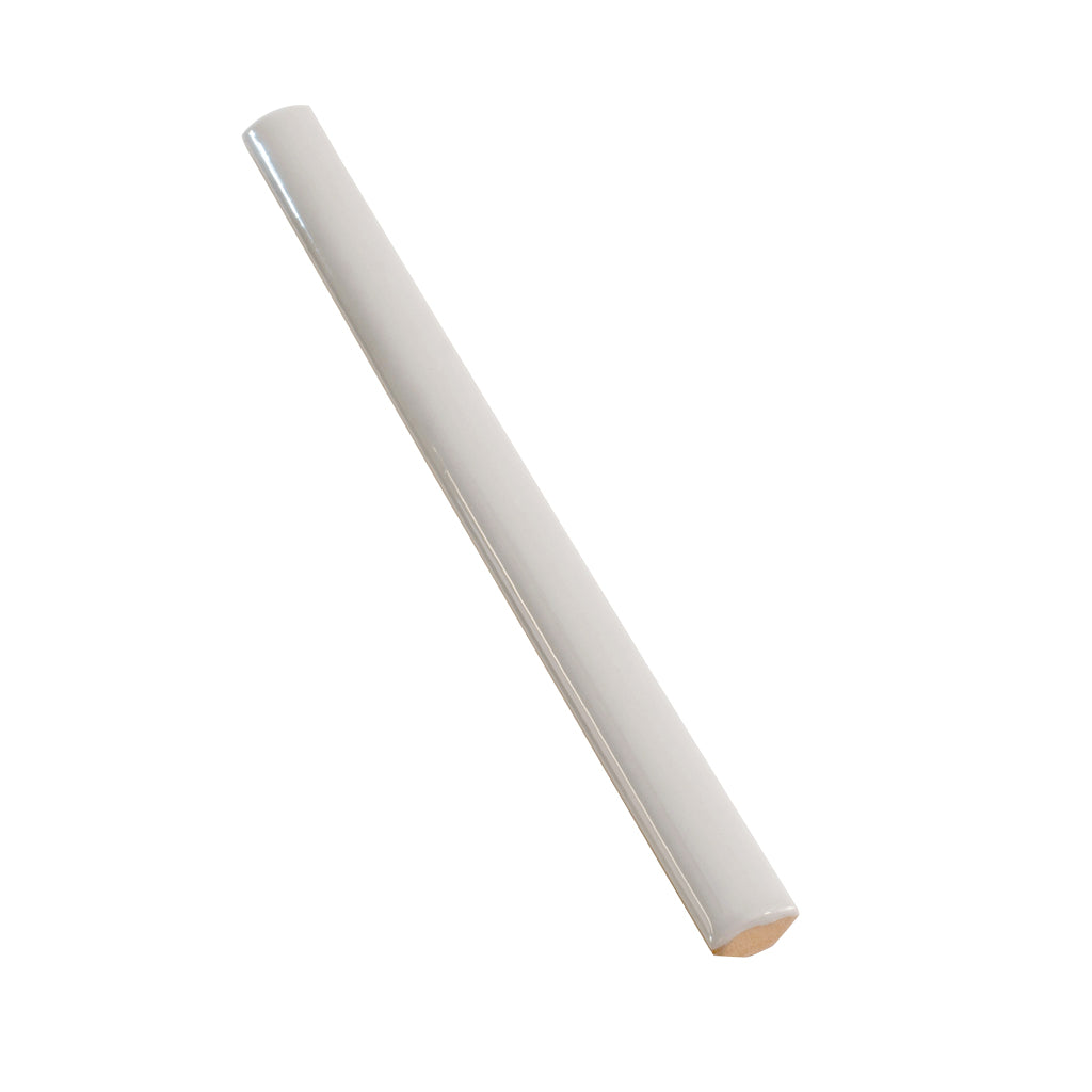 Soft Dove Gray 0.5x8 Glossy Ceramic Pencil Tile Trim (10 pack, 0.27 sq ft/case)