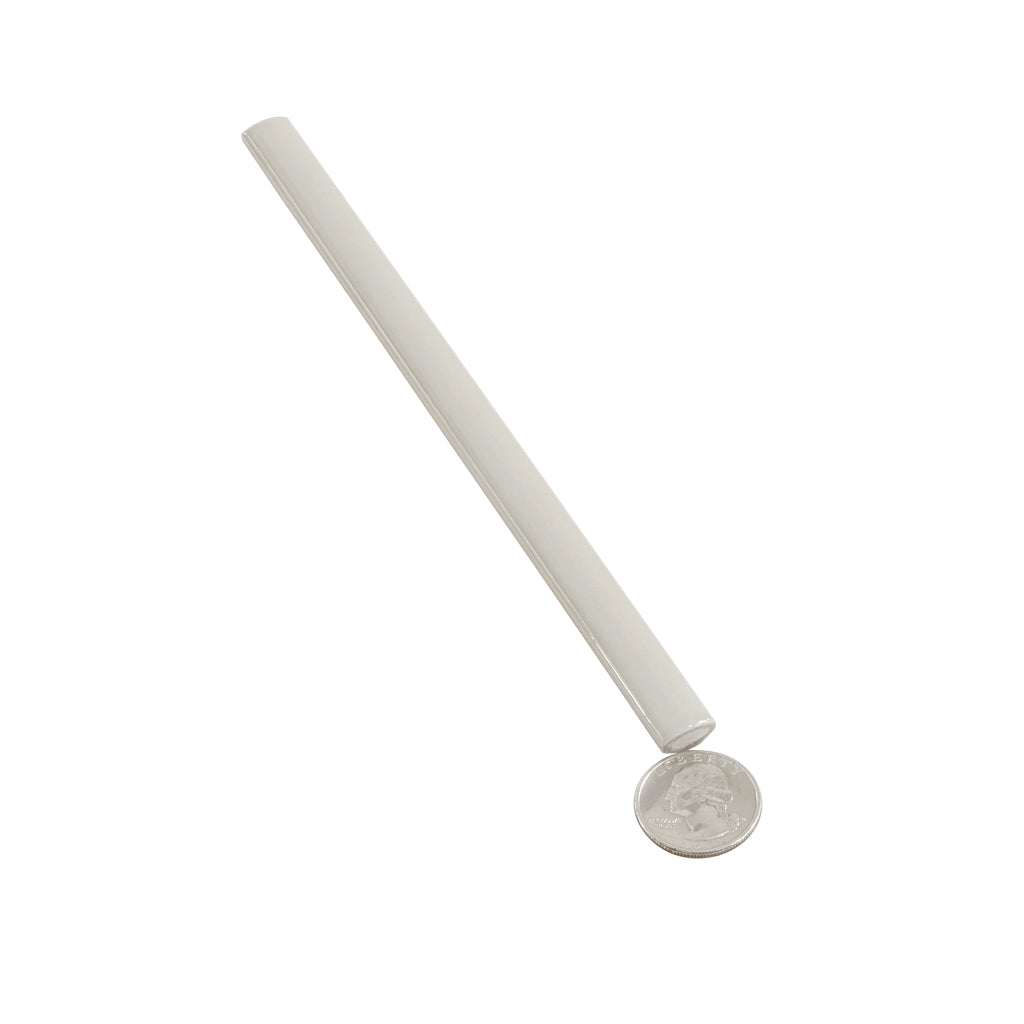 Soft Dove Gray 0.5x8 Glossy Ceramic Pencil Tile Trim (10 pack, 0.27 sq ft/case)