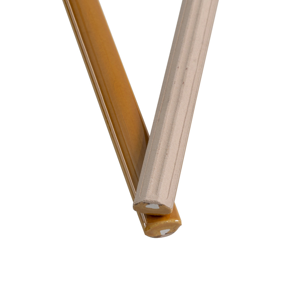 Honey 0.5x8 Glossy Ceramic Pencil Tile Trim (10 pack, 0.27 sq ft/case)