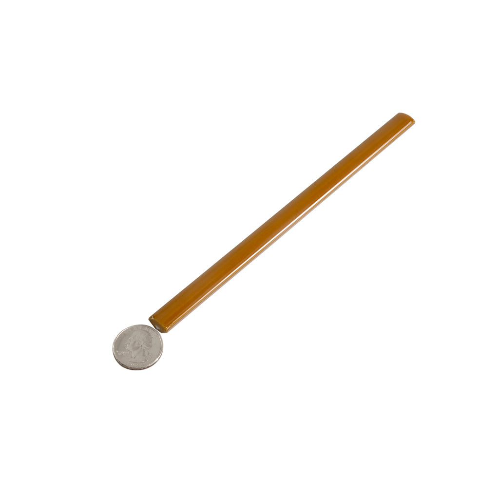 Honey 0.5x8 Glossy Ceramic Pencil Tile Trim (10 pack, 0.27 sq ft/case)